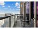 Enjoy the cityscape from this unit's beautiful balcony with stylish seating at 270 17Th Nw St # 3604, Atlanta, GA 30363