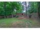 Backyard with a shed at 3647 Miller St, Lithia Springs, GA 30122