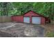 A two car garage is situated behind the property at 3647 Miller St, Lithia Springs, GA 30122