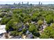 Aerial view of the neighborhood with a view of the Atlanta skyline in the background at 907 Edgewood Ave, Atlanta, GA 30307