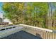 A spacious outdoor deck offering serene views of lush greenery and trees at 176 Villa Rosa Rd, Temple, GA 30179