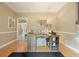 Bright office space with desk, hardwood floors, and neutral wall color at 1514 Maplewood Ct, Woodstock, GA 30189