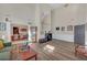 Spacious living room with hardwood floors and tall ceilings at 35 Kestrel Circle, Covington, GA 30014