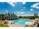 Resort-style pool with lounge chairs and umbrellas at 116 Edgeview Ct, Dallas, GA 30157