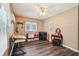 Bedroom featuring hardwood floors, a ceiling fan, and natural light at 1522 Sprayberry Dr, Marietta, GA 30066
