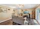 Comfortable living room with modern flooring, natural light and access to stairs at 1522 Sprayberry Dr, Marietta, GA 30066