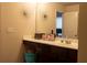 Bright bathroom featuring a vanity with storage and a large mirror at 20 Autumn Canyon Se Path, Cartersville, GA 30121