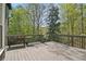 Spacious wooden deck overlooking the backyard at 439 Lake Point Trce, Canton, GA 30114