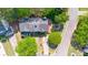 Aerial view from above of the back and top of a house at 4420 Thorngate Ln, Acworth, GA 30101