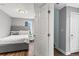 Neutral bedroom with light walls, hardwood floor and natural light at 2077 Alcovy Trace Way, Lawrenceville, GA 30045