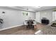 Dining area with modern furnishings and a view of the yard at 2077 Alcovy Trace Way, Lawrenceville, GA 30045