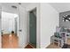 Inviting entryway features hardwood floors and leads to a cozy playroom at 2077 Alcovy Trace Way, Lawrenceville, GA 30045