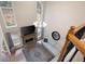 Cozy living room with fireplace and tall ceilings, great for entertaining at 111 Glen Trl, Woodstock, GA 30188