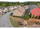 Exterior aerial view showing the neighborhood and a gazebo at 1736 Brookside Lay Cir, Norcross, GA 30093
