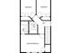 Second floor plan with bedrooms, bathrooms, and a hallway connecting spaces at 1736 Brookside Lay Cir, Norcross, GA 30093