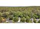 Secluded home nestled in a dense forest with a distant skyline, showcasing a blend of nature and urban proximity at 3505 Oakshire Se Way, Atlanta, GA 30354