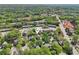 This aerial view shows a property surrounded by trees and other buildings at 2124 Marshalls Se Ln, Atlanta, GA 30316
