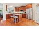 Stylish eat-in kitchen featuring stainless steel appliances and a center island with seating at 2124 Marshalls Se Ln, Atlanta, GA 30316