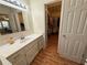 Bathroom vanity with walk-in closet at 3013 Barcelona Way, Conyers, GA 30012