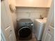 Dedicated laundry room with modern washer and dryer units at 3013 Barcelona Way, Conyers, GA 30012