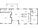 First floor plan for the home, showing kitchen, dining area, living room, garage, and bedroom at 1828 Kellogg Creek Rd, Acworth, GA 30102