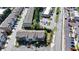 Aerial view of townhomes with street access and parking at 4007 Dunwoody Trce, Atlanta, GA 30338