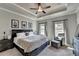Spacious main bedroom featuring a trey ceiling, neutral colors, and lots of natural light at 4007 Dunwoody Trce, Atlanta, GA 30338