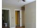Simple bedroom layout with a view to the bathroom and closet at 8317 Marlborough Dr, Jonesboro, GA 30238