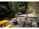 Well-maintained backyard featuring a deck, outdoor seating, and lush greenery at 2800 Memorial Se Dr, Atlanta, GA 30317