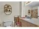 Cozy bathroom featuring stylish vanity and decorative shelving at 4917 Baker Ridge Pl, Acworth, GA 30101