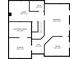 Detailed basement floor plan with dimensions showing layout for electrical room, storage, and additional living space at 8100 Greens Mill Way, Loganville, GA 30052