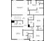 Bedroom-level floor plan showcasing the primary bedroom and additional bedrooms at 104 Marlow Dr, Woodstock, GA 30188