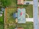 Aerial view of home showcasing backyard, landscaping, and proximity to neighborhood amenities at 750 Southland Pass, Stone Mountain, GA 30087