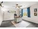 Office with a window and neutral walls and a ceiling fan at 750 Southland Pass, Stone Mountain, GA 30087