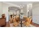 Bright dining room features hardwood floors, chandelier lighting, and wainscoting detail at 1647 Sabastian Ne Pt, Atlanta, GA 30329
