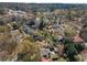 Scenic aerial shot featuring homes nestled among trees and lush greenery in residential area at 1285 Oakdale Ne Rd, Atlanta, GA 30307