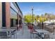 Charming outdoor patio with ample seating, perfect for enjoying a meal in a vibrant atmosphere at 1285 Oakdale Ne Rd, Atlanta, GA 30307