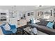 Open concept living area with modern furnishings, kitchen view, and plenty of natural light at 2241 Glendale Dr, Decatur, GA 30032