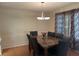 Dining room with curtains and a view of the outdoor area at 25 Fair Haven Way, Smyrna, GA 30080