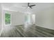 Bright bedroom with hardwood floors, trey ceiling and natural light from two large windows at 3131 Leyland Ct, Decatur, GA 30034