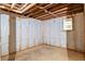 Unfinished basement with wood framing at 2191 Camp Ground Rd, Atlanta, GA 30331