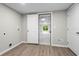 Basement room features neutral paint, utility connections, and access to additional basement space at 2310 Rubart Dr, Marietta, GA 30066