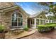 Charming stone exterior with a quaint seating area and a well-maintained garden at 3344 Timbersedge Dr # 5, Marietta, GA 30064