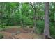 Landscaped backyard retreat with picnic tables, a tranquil space for outdoor gatherings at 1043 Middlebrooke Dr, Canton, GA 30115