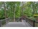 A spacious deck overlooks a serene backyard filled with mature trees at 1043 Middlebrooke Dr, Canton, GA 30115