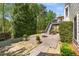 Private backyard featuring a brick patio and deck, perfect for outdoor entertaining at 4223 Millside Se Walk, Smyrna, GA 30080
