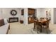 Finished basement with dining area with a small kitchenette, table, and seating at 4223 Millside Se Walk, Smyrna, GA 30080
