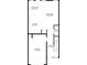 First floor floorplan featuring an open-concept kitchen, dining, living and garage layout at 7154 Sw Chara Sw Ln, Atlanta, GA 30331