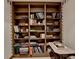 Cozy office with built in bookshelves and reading table at 5884 Hammersmith Rd, Stone Mountain, GA 30087