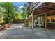 Exterior view under the deck featuring a porch swing and stairs at 2336 Armand Ne Rd, Atlanta, GA 30324